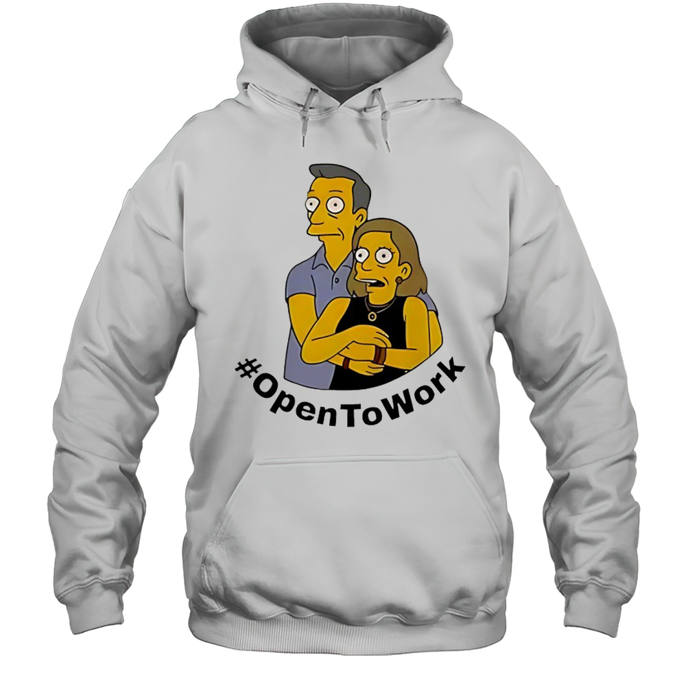 Kiss Cam Viral X The Simpsons OpentoWork Shirt Unisex Hoodie