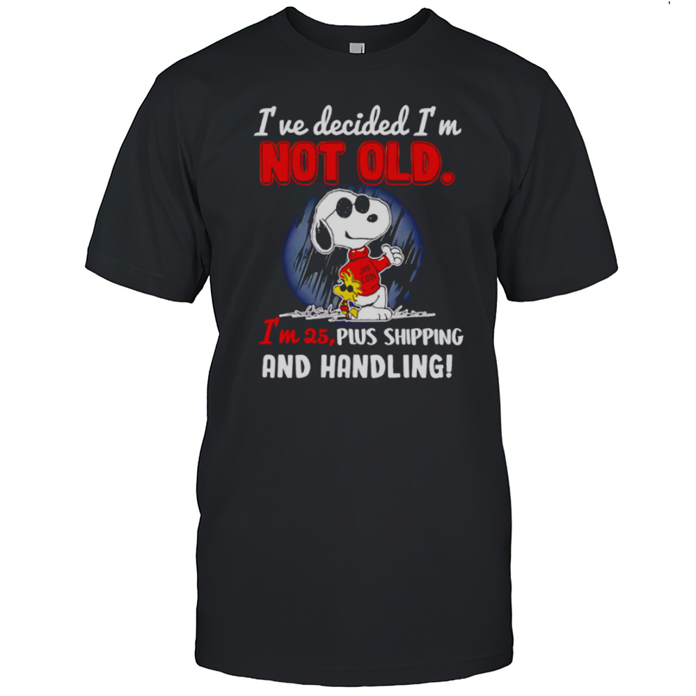 Snoopy Peanuts Ive Decided Im Not Old Shirt