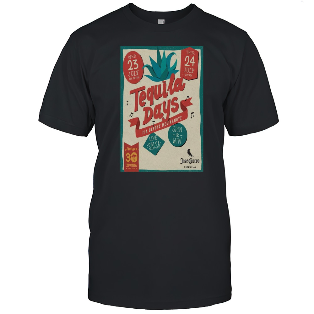 Tequila Days Poster July 23 2025 Tour Shirt