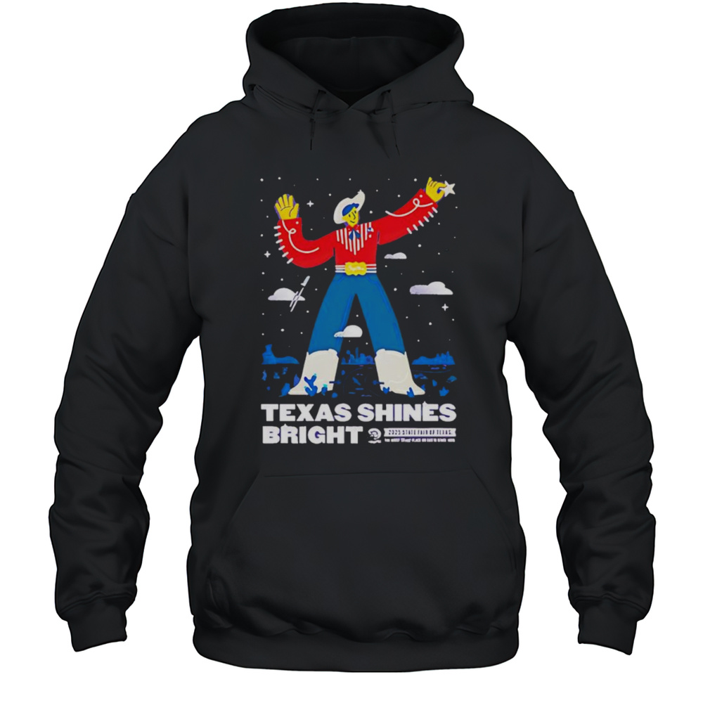 Texas Shines Bright 2025 Shirt Unisex Hoodie