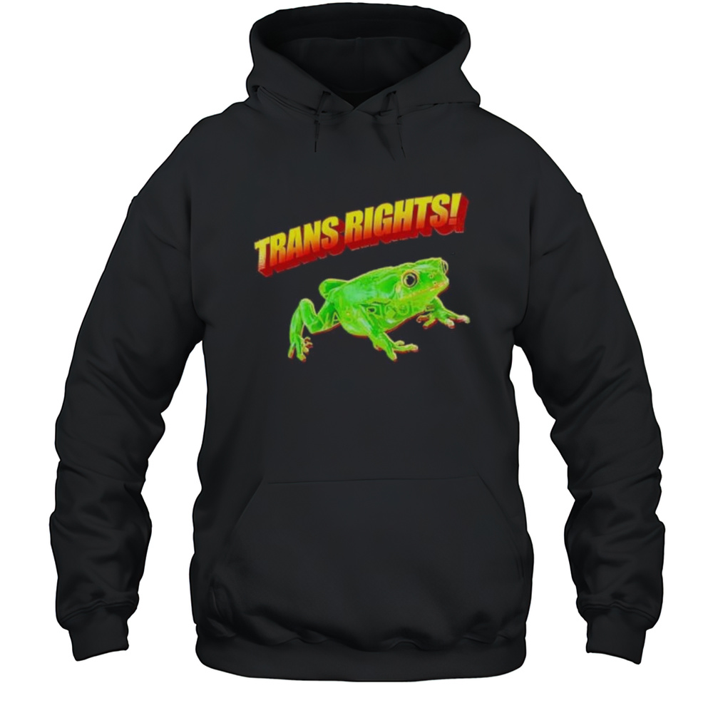 Trans Rights Frog Shirt Unisex Hoodie