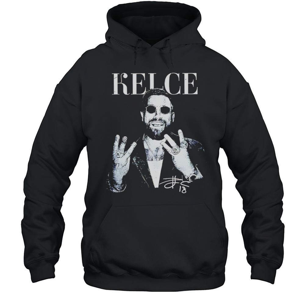 Travis Kelce Kansas City Chiefs NFL Football Game Day Signature Shirt Unisex Hoodie