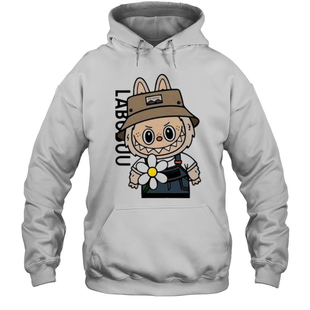 Cute Labubu Daisy Flower Shirt Unisex Hoodie