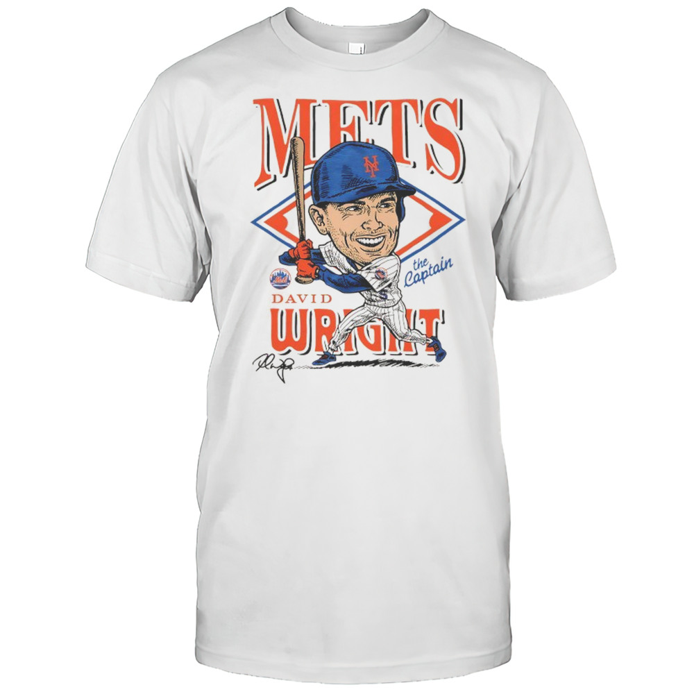 David Wright New York Mets The Captain Caricature Signature Shirt