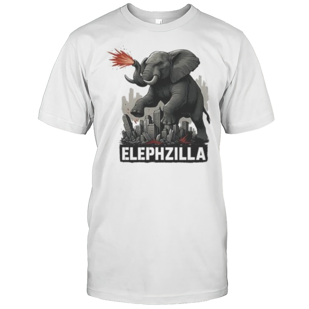 Elephent Elephzilla Parody In Action Shirt