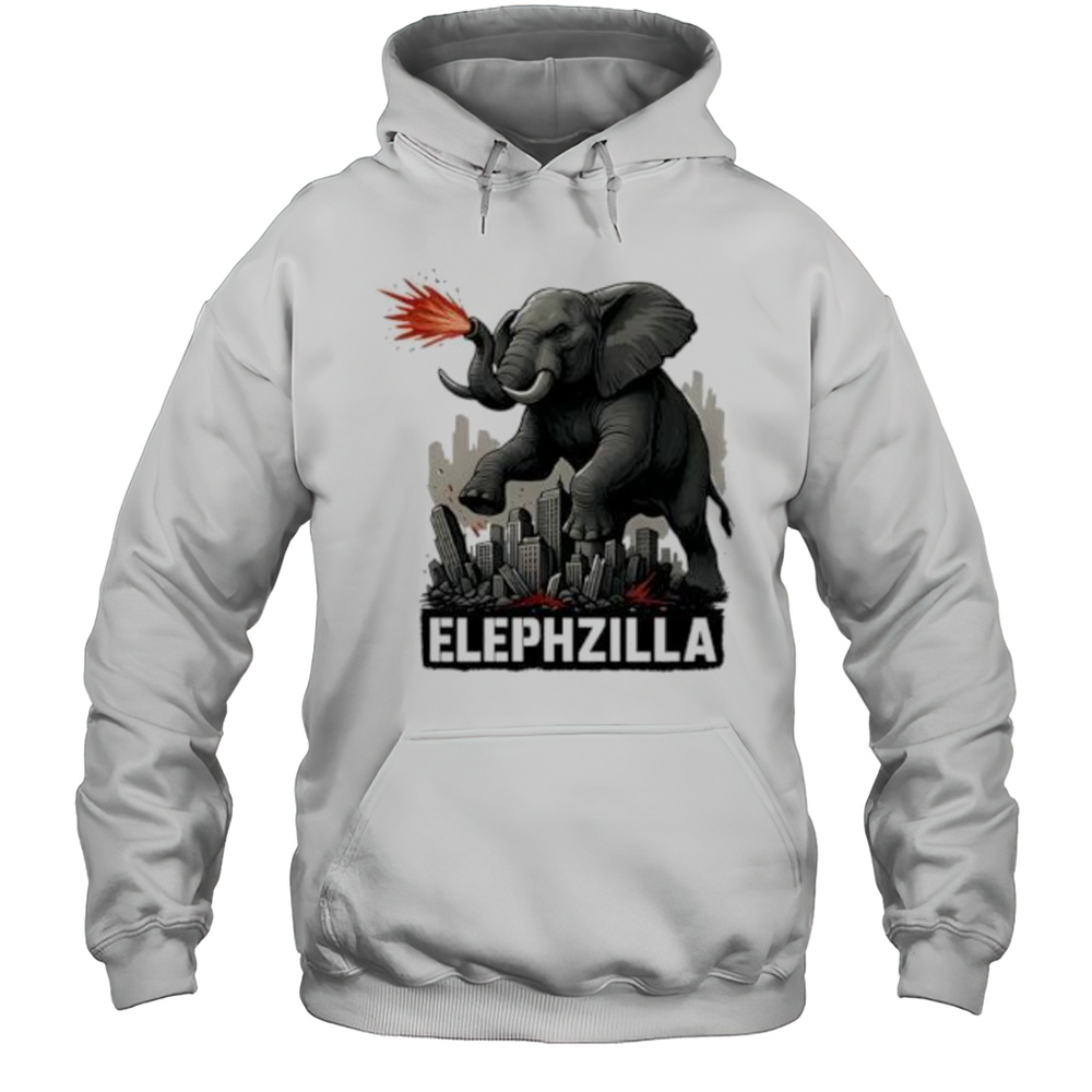 Elephent Elephzilla Parody In Action Shirt Unisex Hoodie