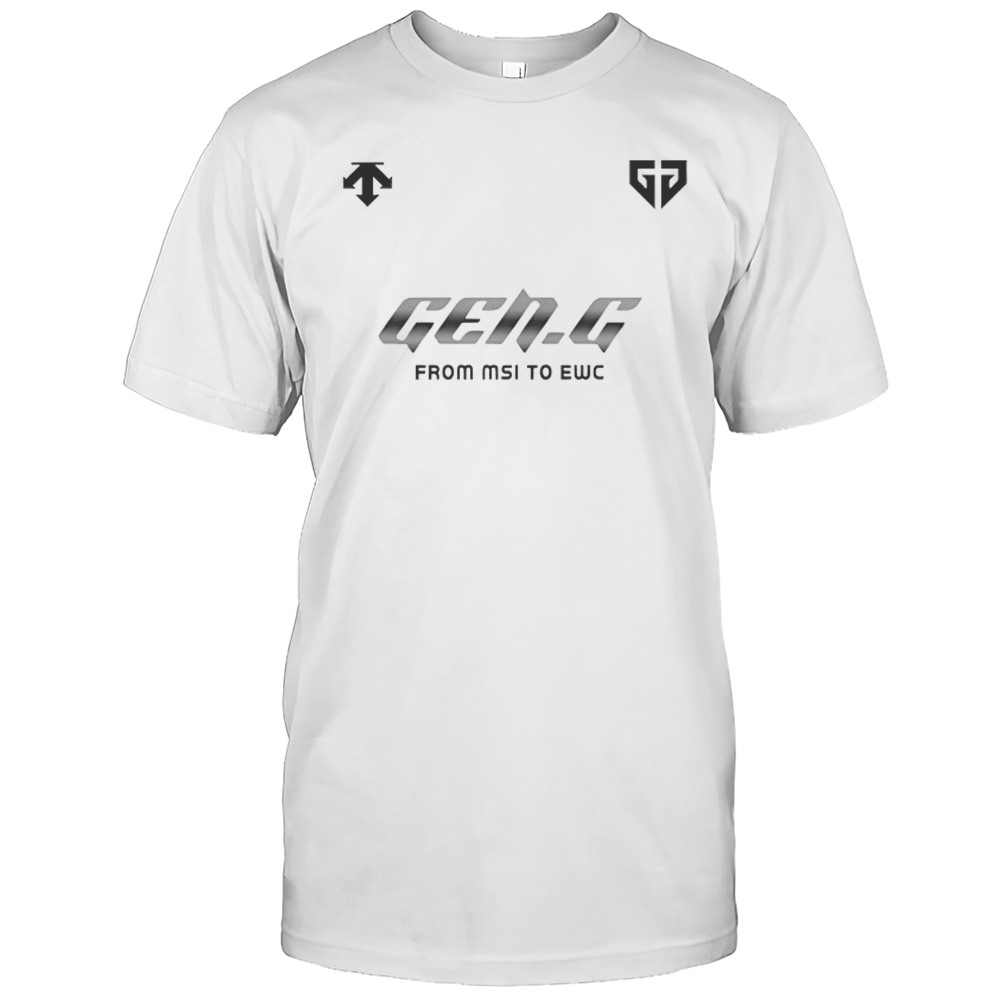 Gen.G From MSI To EWC 2025 Shirt