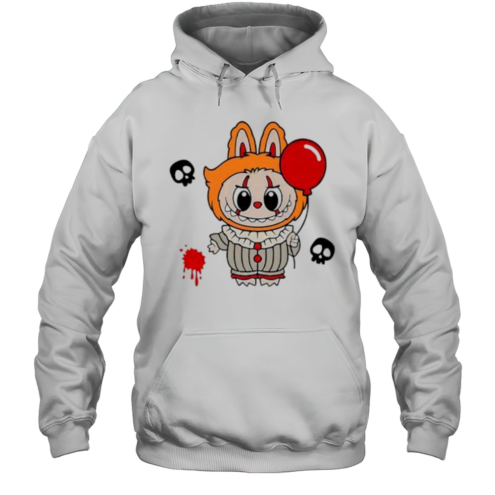 Labubu Pennywise The Monsters Halloween Shirt Unisex Hoodie