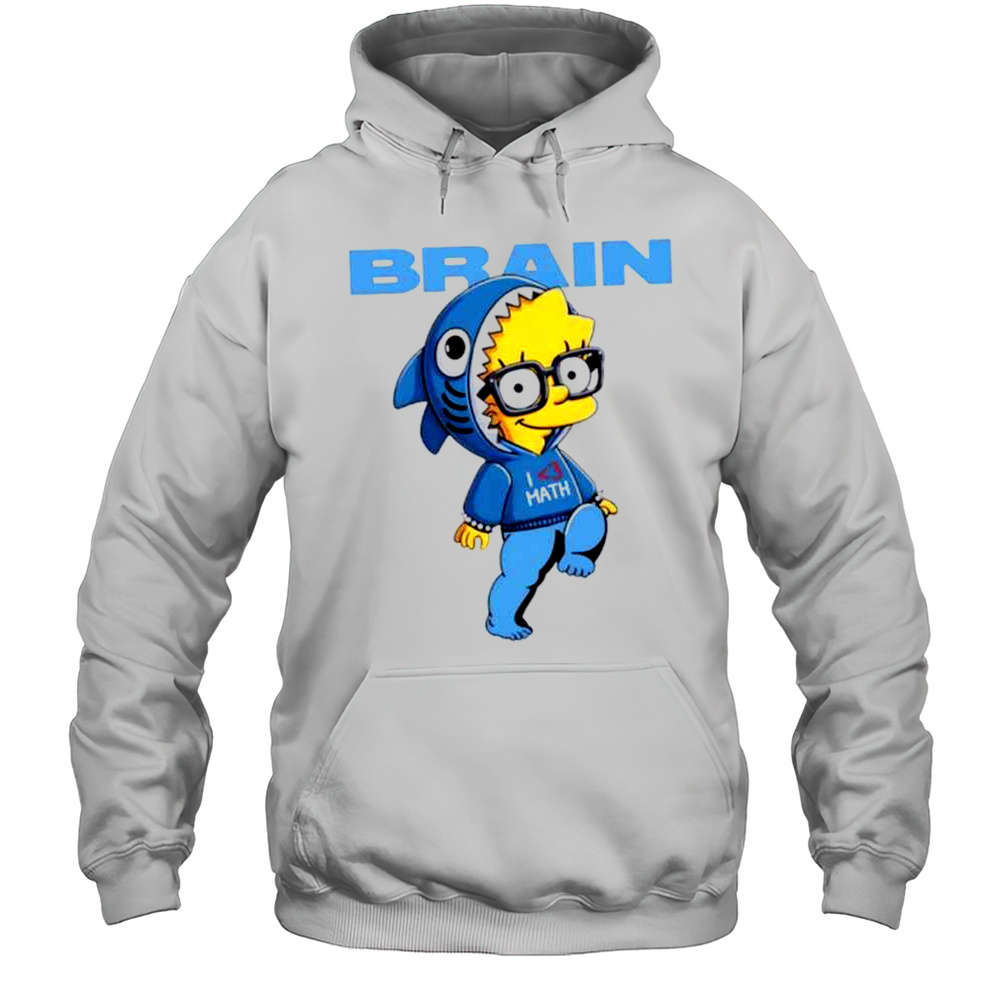 Lisa Simpson Brain I Love Math Shirt Unisex Hoodie
