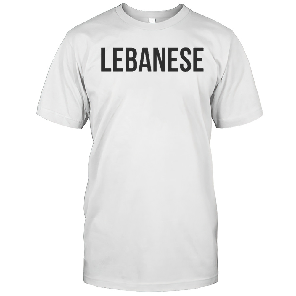 Mattie Westbrouck Wearing Lebanese T-Shirt
