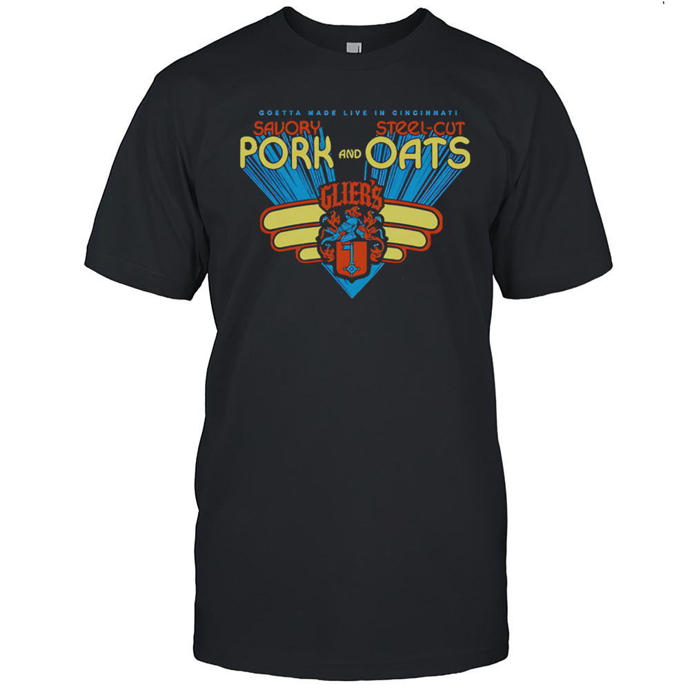 Savory Pork And Steel-cut Oats Gliers Logo Shirt