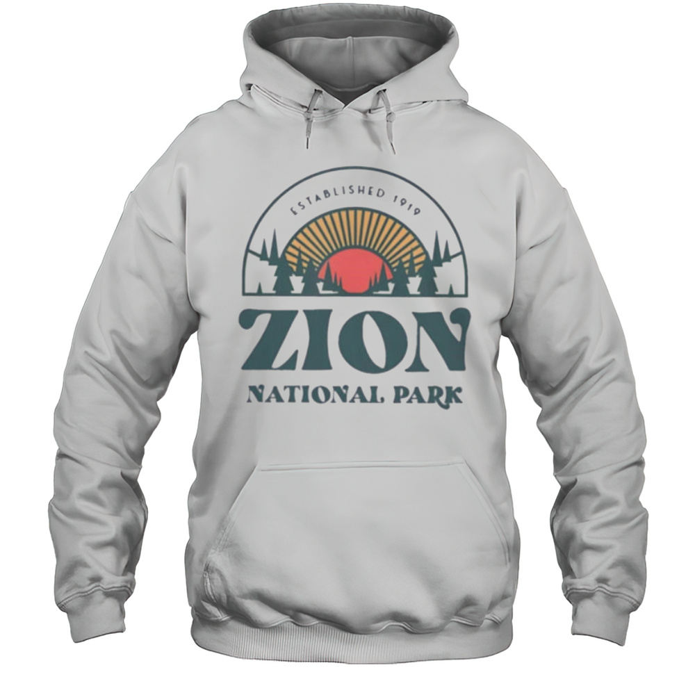 Zion National Park Established 1919 Shirt Unisex Hoodie