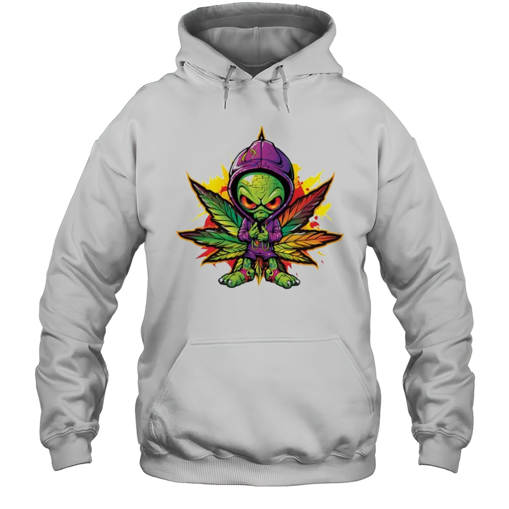 Purple Alien Haze Short Sleeve Performance Shirt Unisex Hoodie